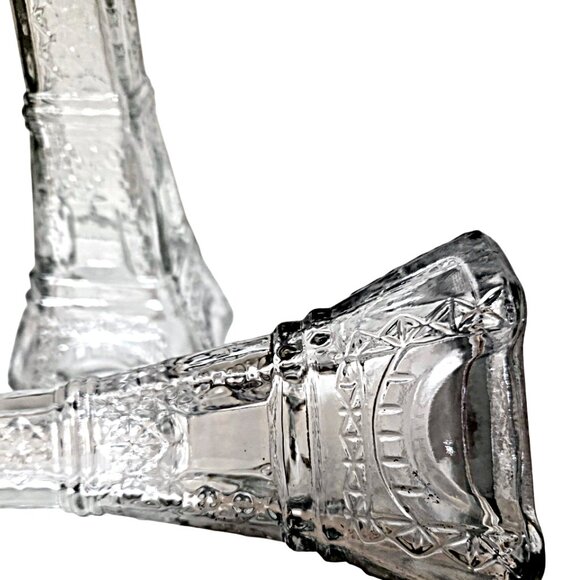 Two Eiffel Tower Decorative Glass Bottles,  Paris Decor, Bud Vase, Home Decor - Picture 2 of 10